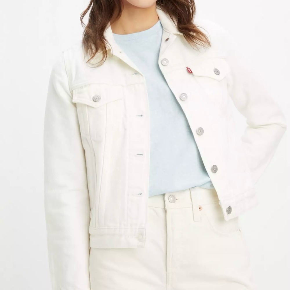 Levi's Cream Denim Jacket for Women